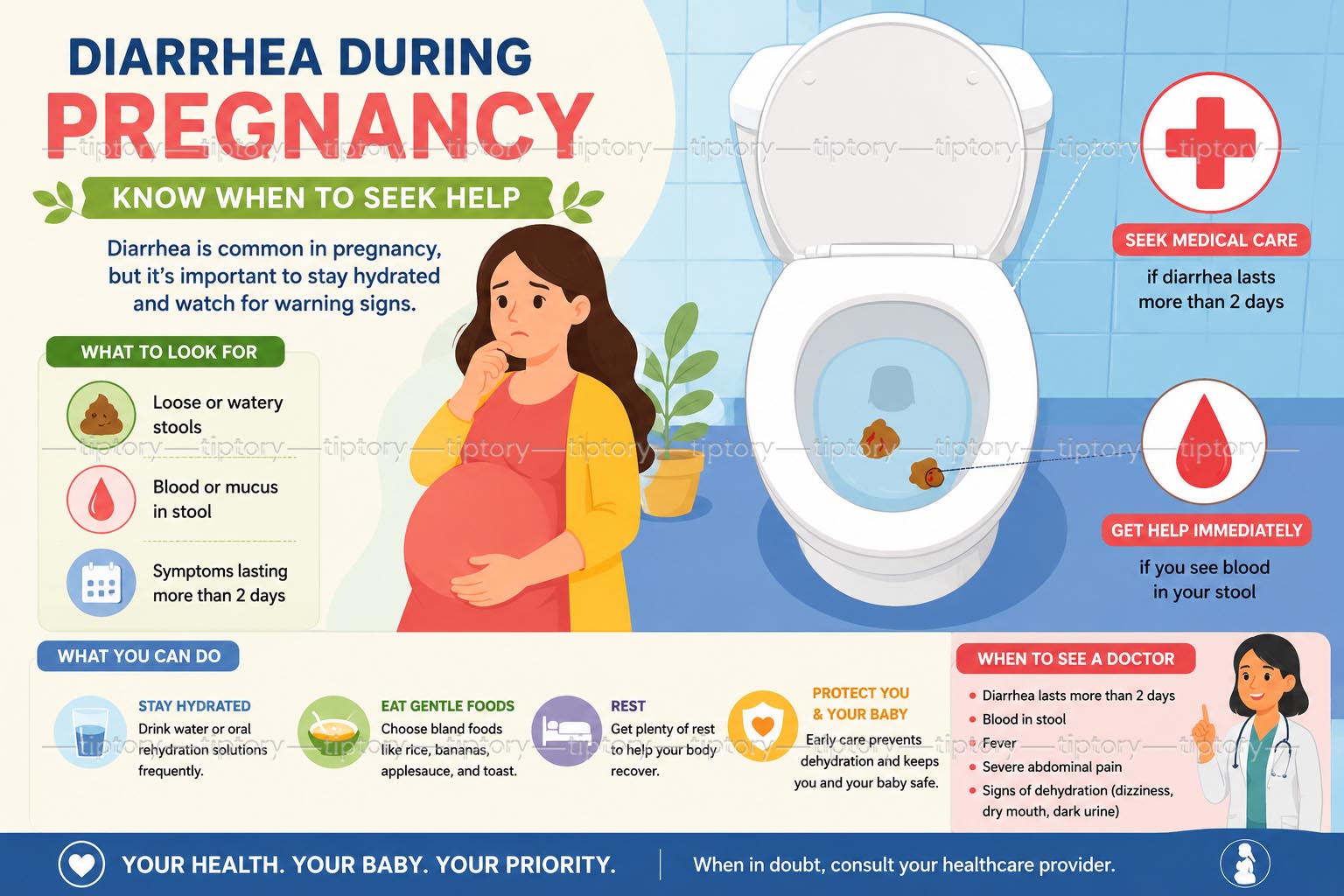 Bà bầu bị tiêu chảy: 10 cách trị tiêu chảy cho bà bầu an toàn tại nhà