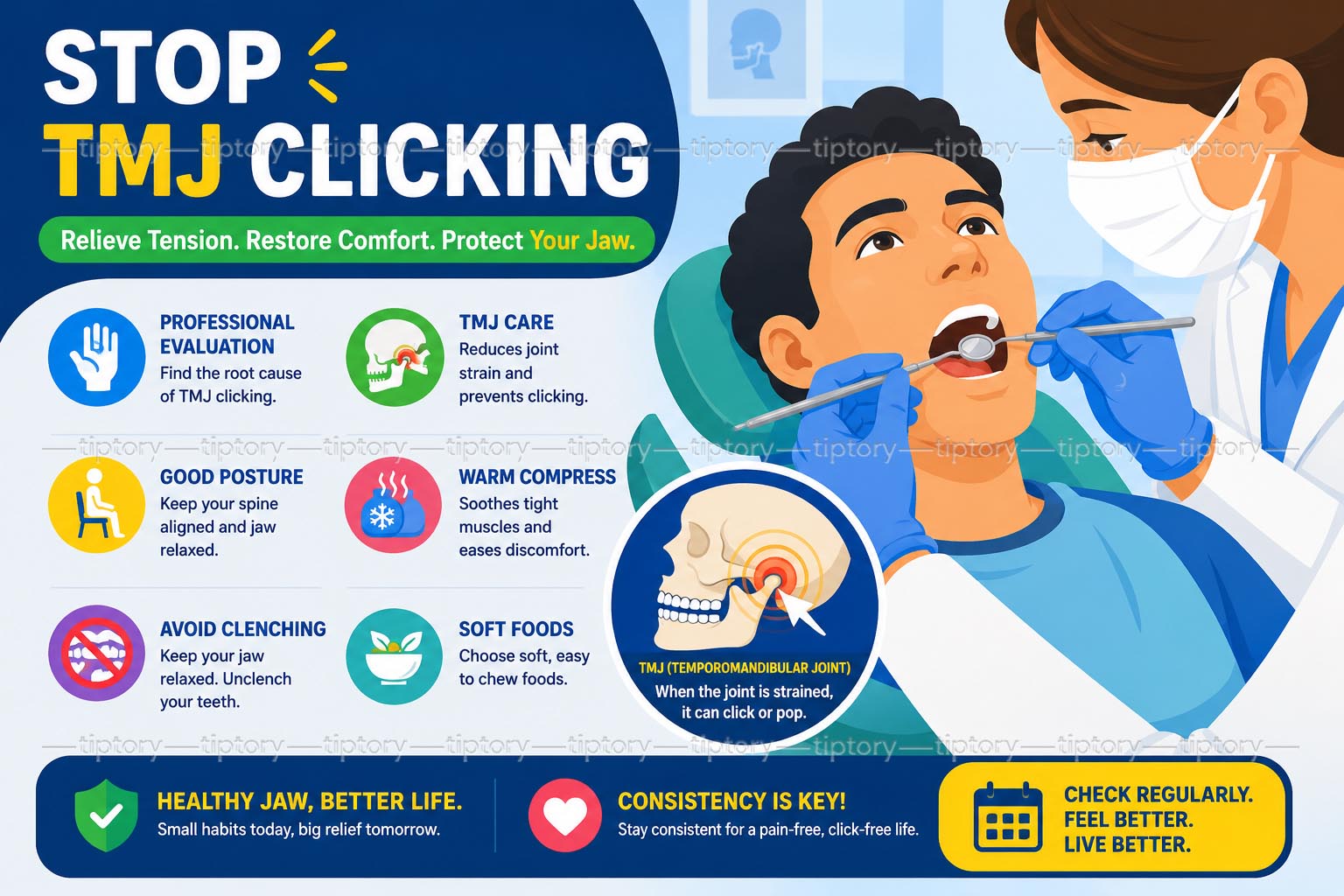 Bị kêu khớp thái dương hàm khi há miệng: 3 cách xử lý an toàn