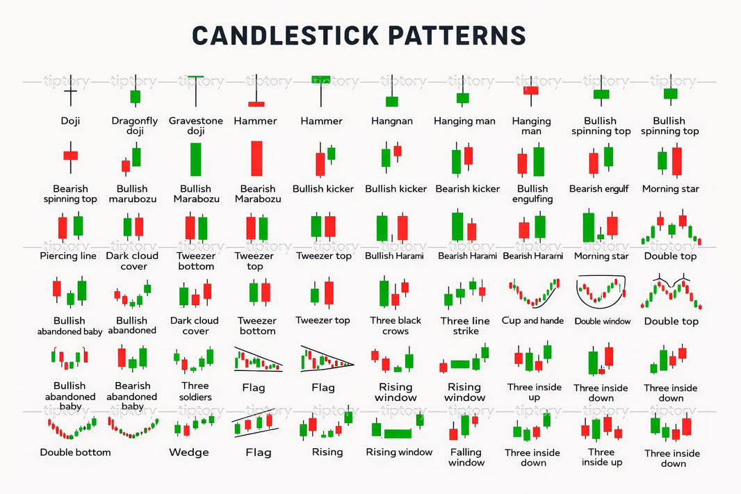 Các mô hình nến Nhật trong chứng khoán: 37 tín hiệu quan trọng