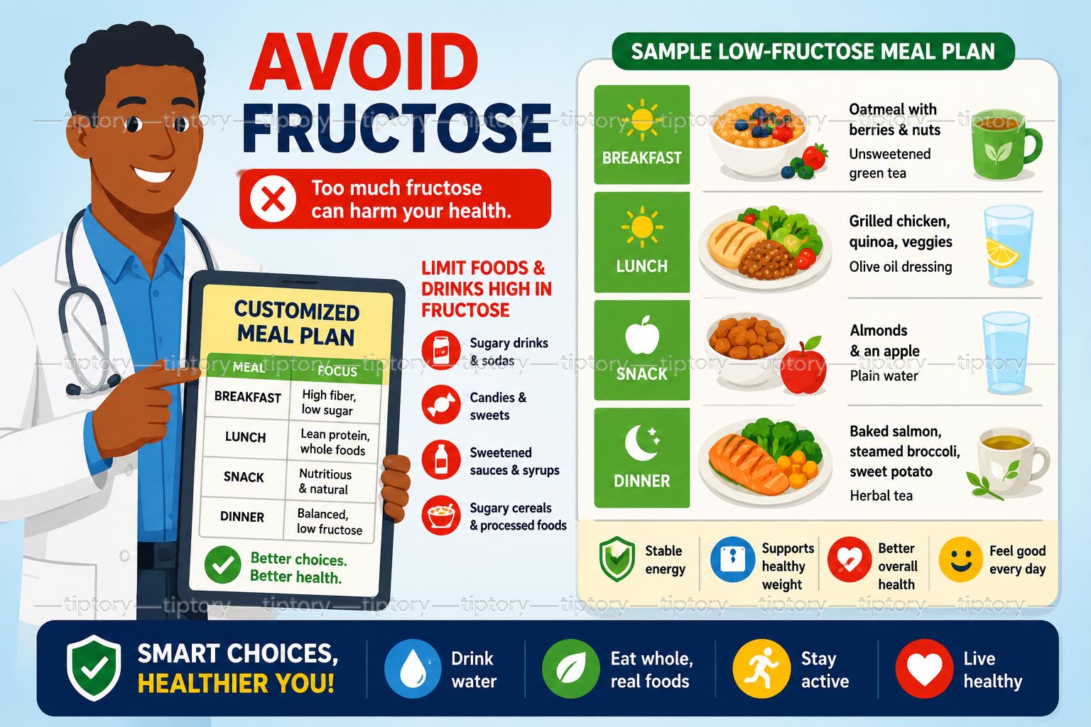 Cách cắt giảm đường Fructose trong khẩu phần ăn: 13 mẹo cần tránh