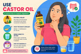 Cách dùng dầu thầu dầu: 2 mẹo trị táo bón và làm đẹp đúng chuẩn