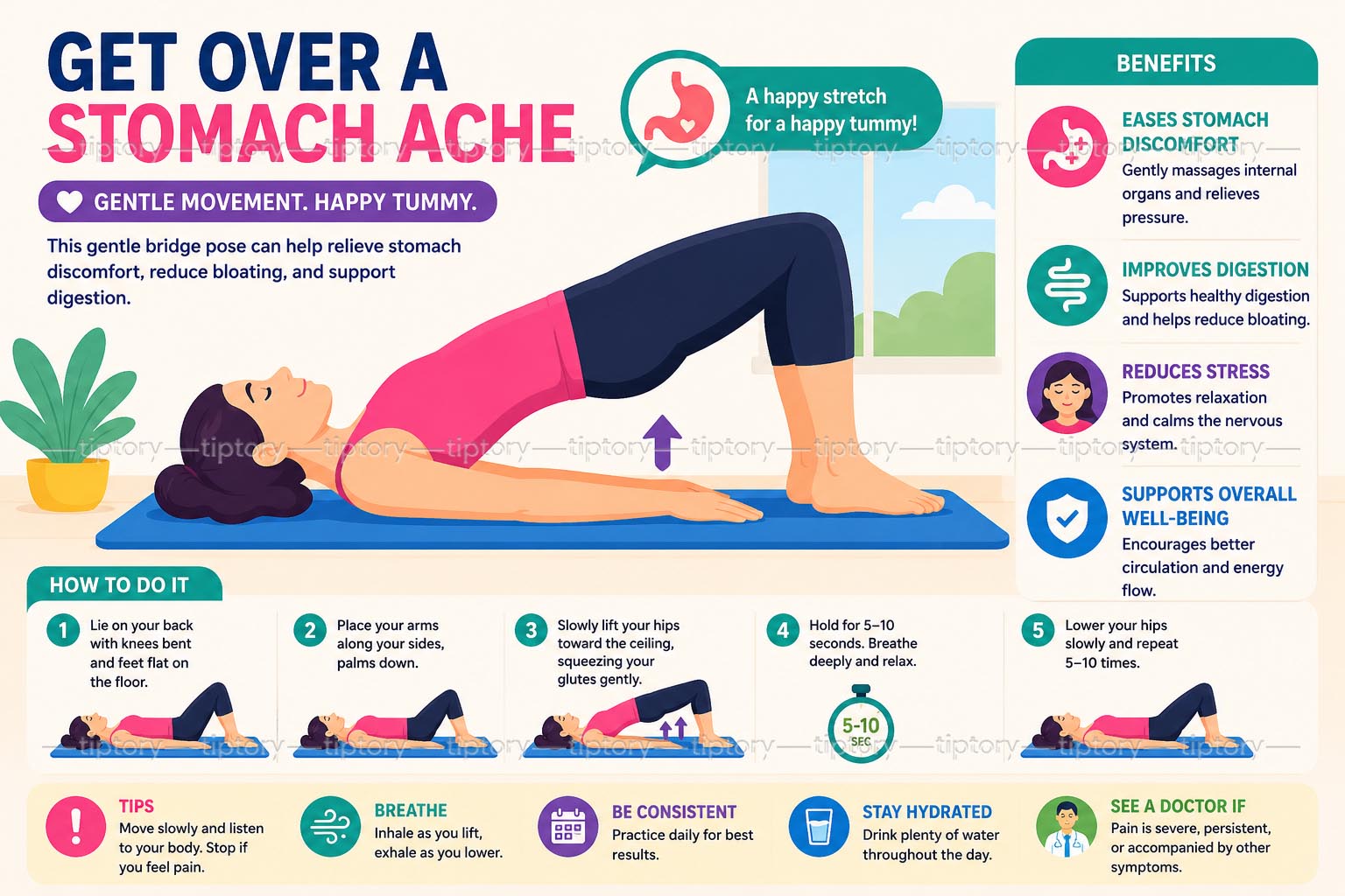 Cách giảm đau bụng nhanh nhất: 7 mẹo đơn giản không dùng thuốc