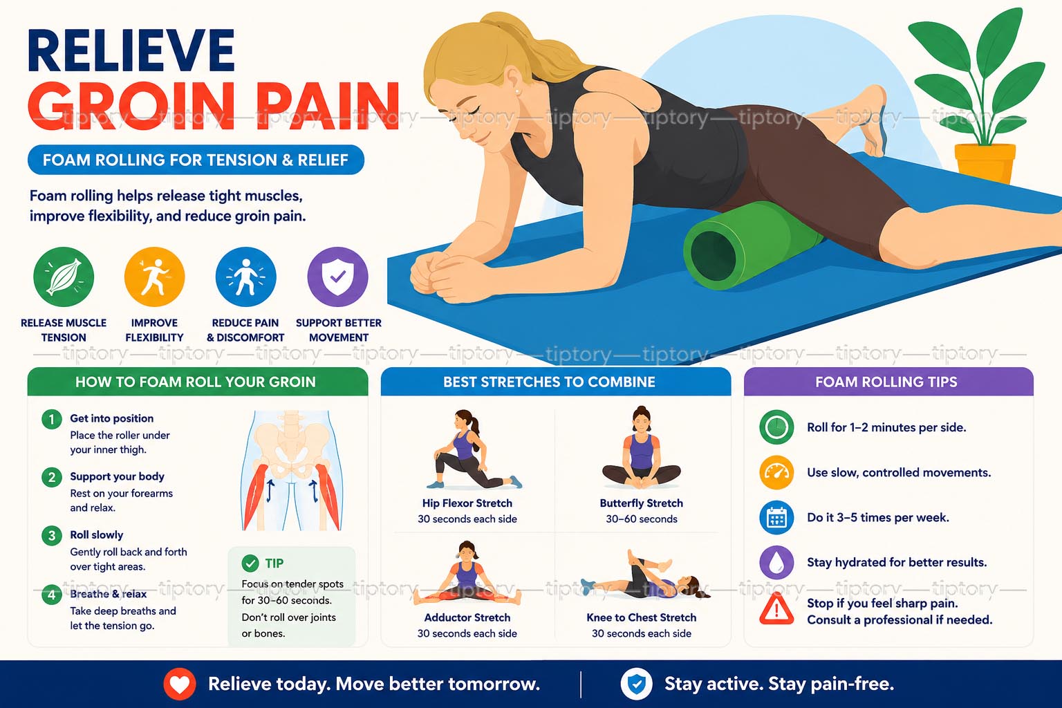 Cách giảm đau háng tại nhà: 5 bước giảm đau bẹn nhanh và hiệu quả