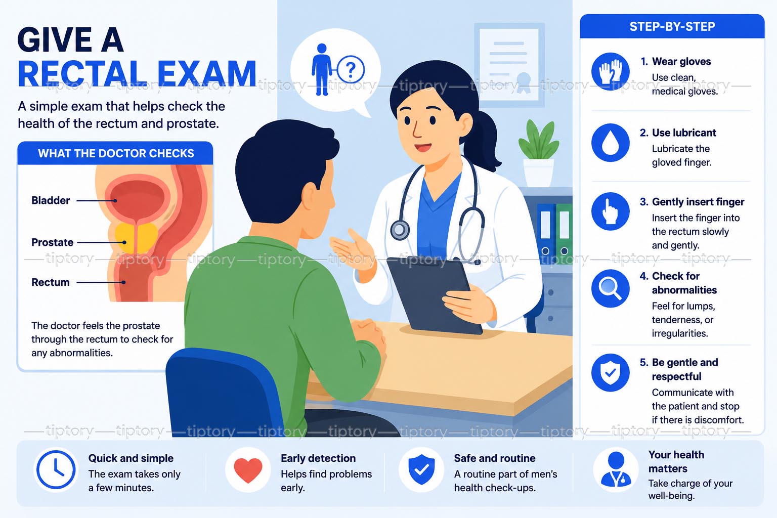 Cách khám trực tràng an toàn: 7 bước đúng kỹ thuật không đau tại nhà