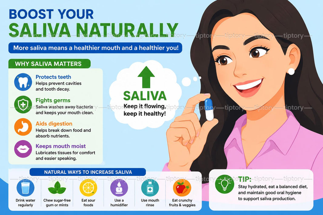 Cách kích thích tiết nước bọt tự nhiên: 5 mẹo trị khô miệng hiệu quả