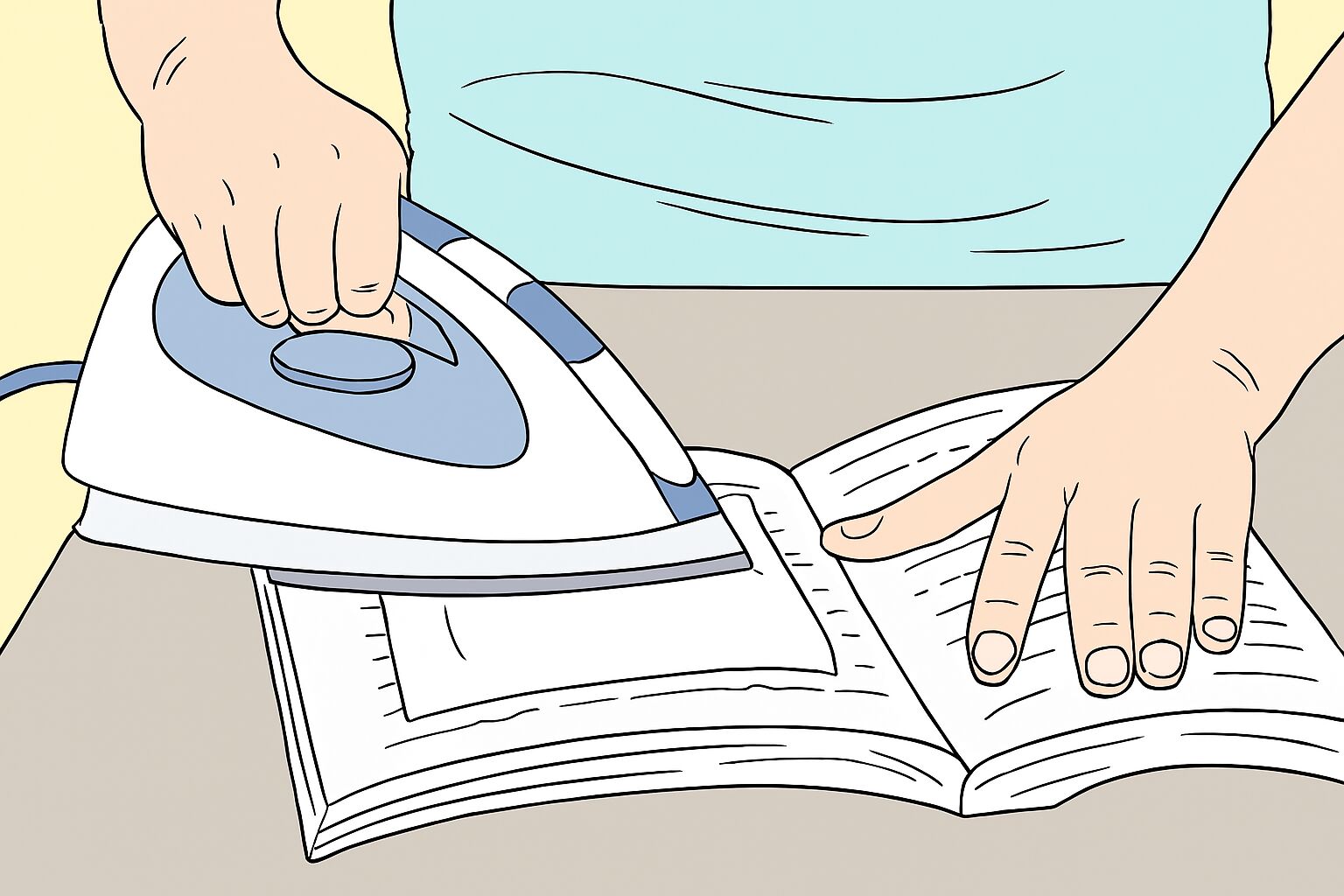 Cách làm phẳng sách bị ướt và cong hiệu quả-Tiptory