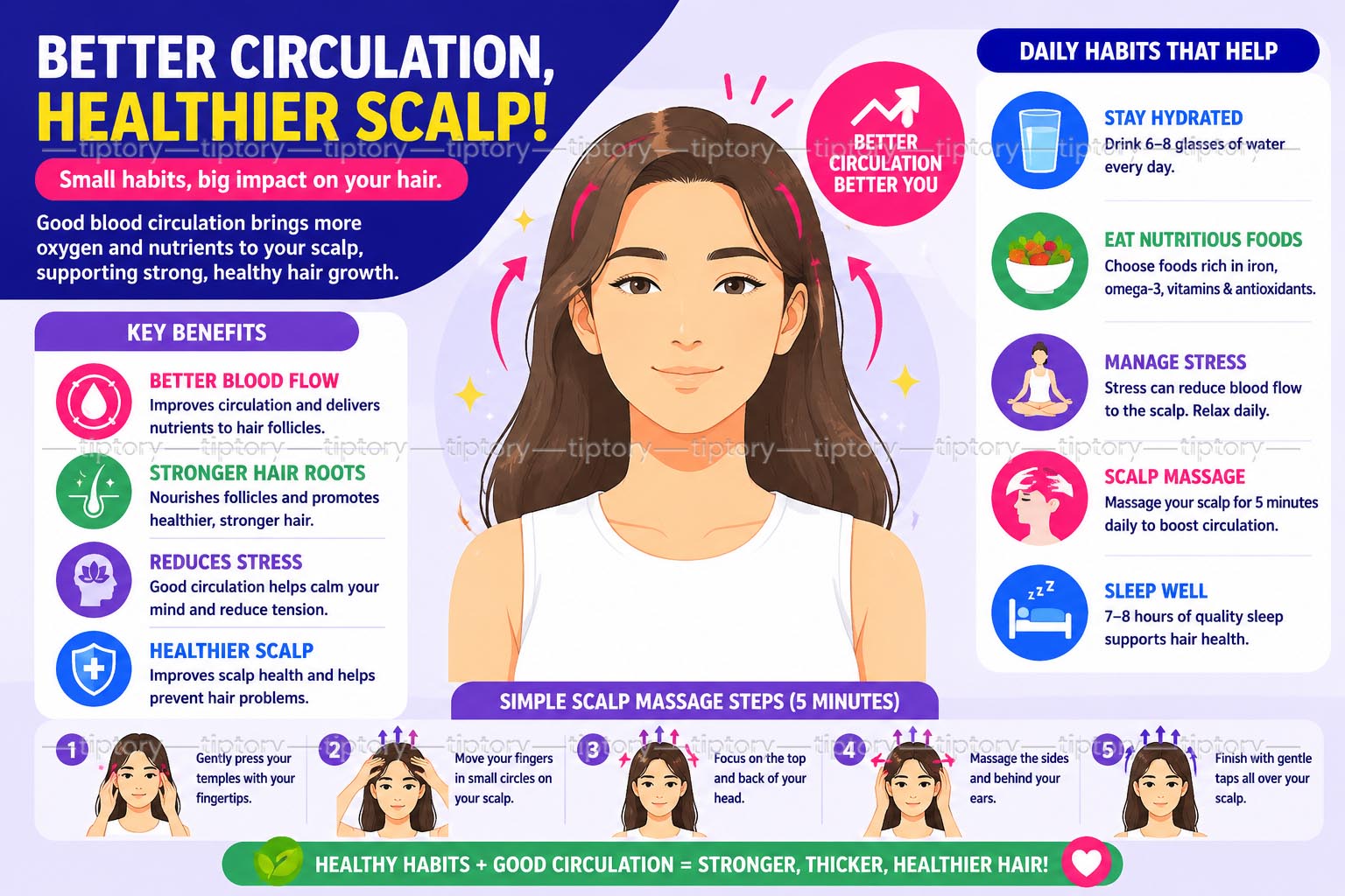 Cách mọc tóc nhanh: 13 mẹo massage da đầu tại nhà giảm rụng tóc