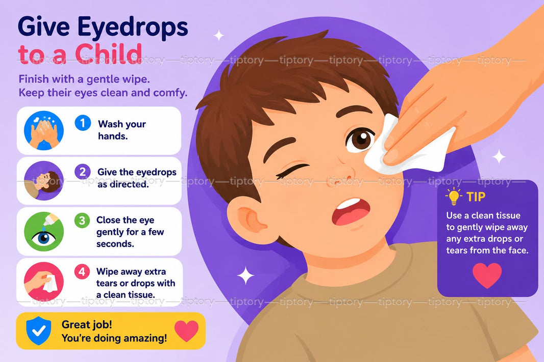Cách nhỏ mắt cho trẻ sơ sinh: 6 bước an toàn không khóc không giãy