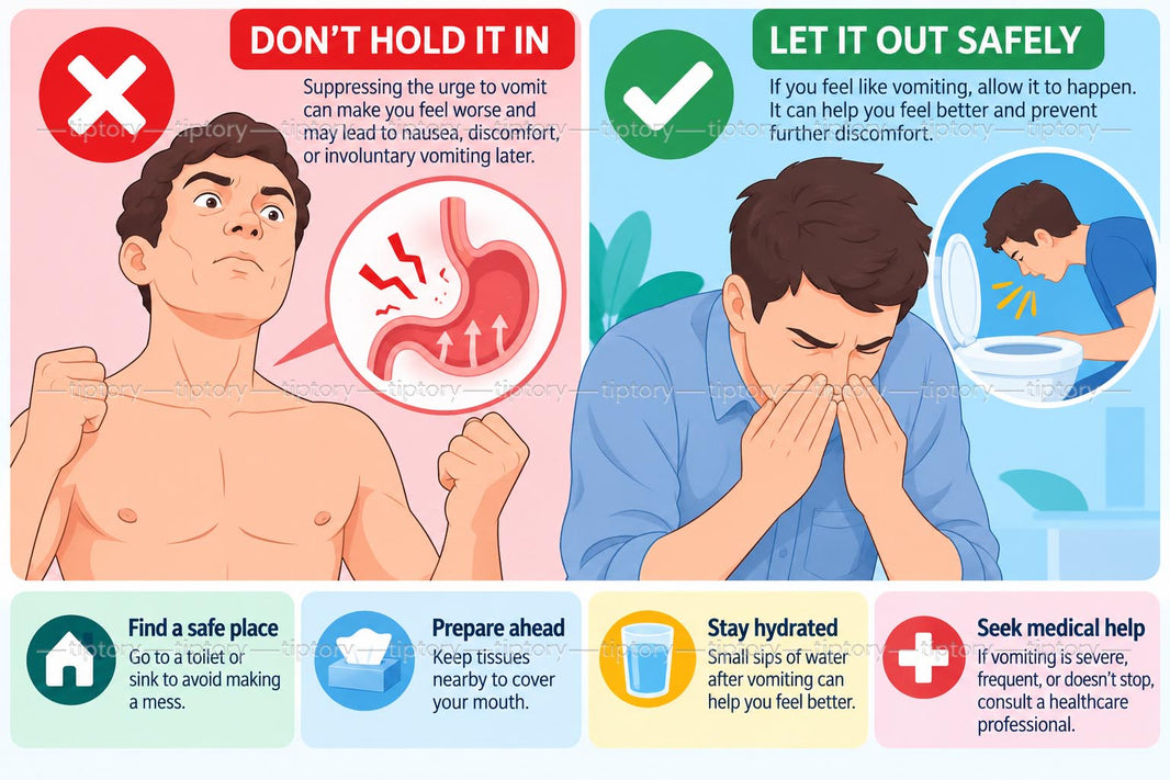 Cách nôn không bị bẩn: 3 mẹo móc họng nôn sạch sẽ không văng bẩn