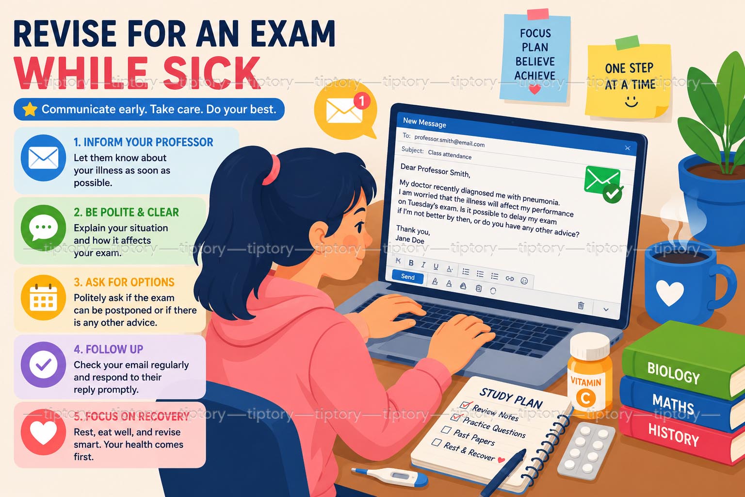 Cách ôn thi hiệu quả khi bị ốm: 11 mẹo học nhanh không mất sức