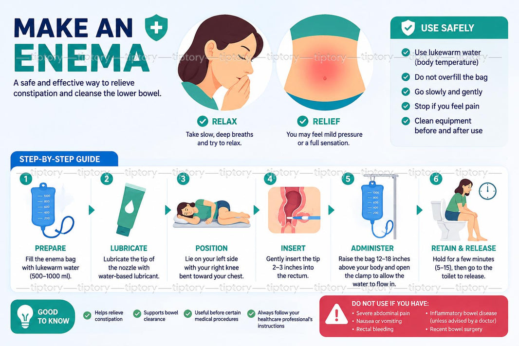 Cách pha nước thụt hậu môn tại nhà: 5 bước an toàn chuẩn y khoa