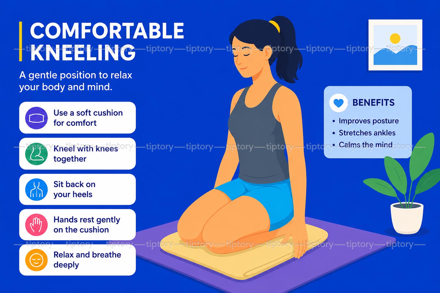 Cách tập tư thế Kim Cương (Vajrasana) trong Yoga: 8 bước đúng chuẩn