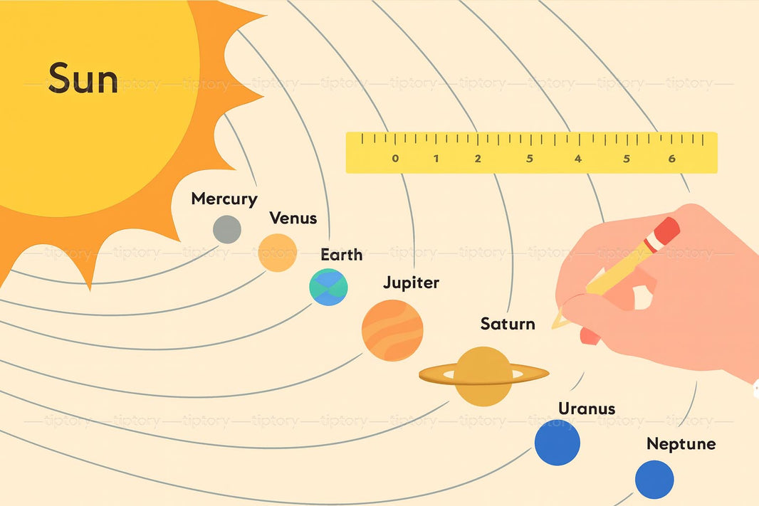 Cách vẽ Hệ Mặt Trời đơn giản: 10 bước vẽ các hành tinh trong Hệ Mặt Trời-Tiptory