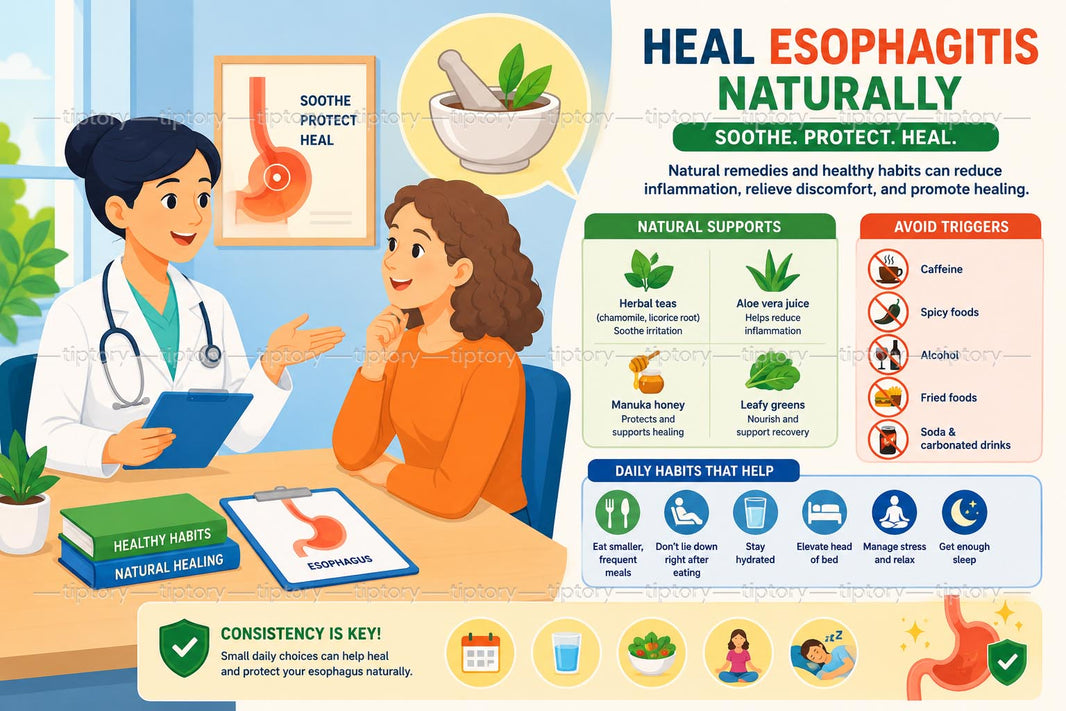 Chữa viêm thực quản tại nhà: 4 cách tự nhiên không dùng thuốc hiệu quả