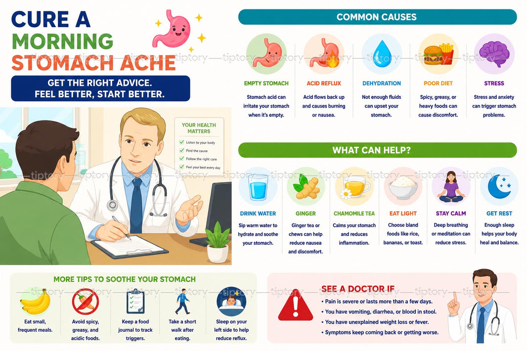 Đau bụng buổi sáng: 3 cách chữa nhanh tại nhà giúp dịu êm dạ dày