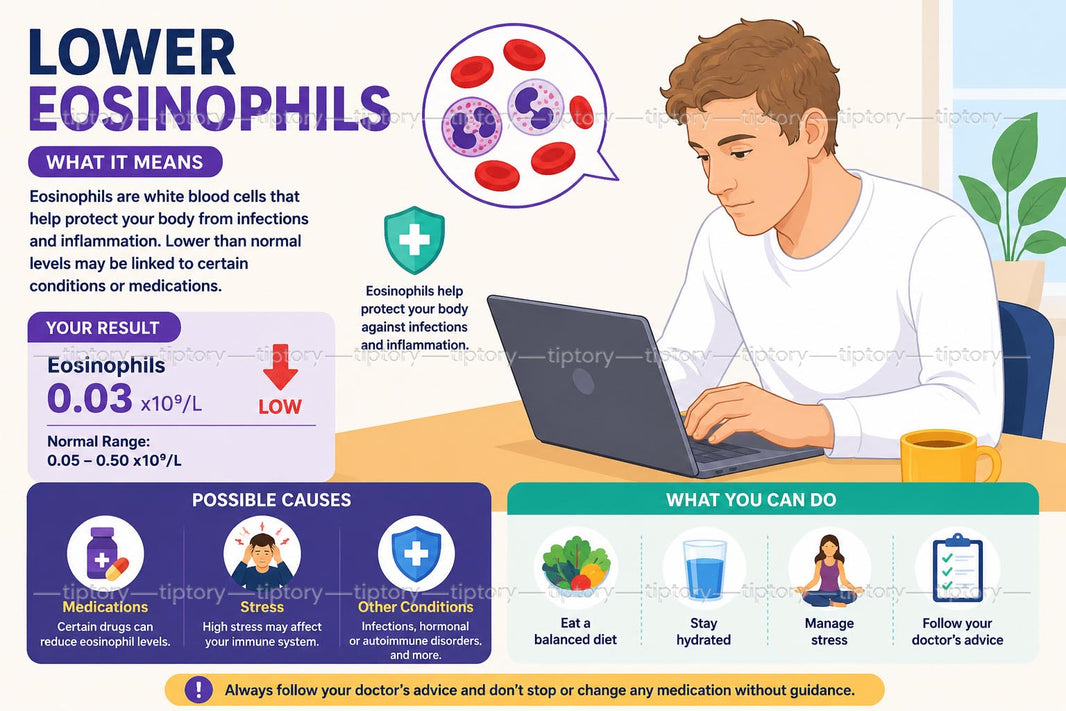 Giảm bạch cầu ái toan (Eosinophil) cao: 3 cách hạ chỉ số an toàn