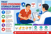 Giảm đau bụng do ngộ độc thực phẩm: 3 cách chữa an toàn tại nhà